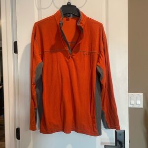 Columbia Men's Orange and Gray Pullover